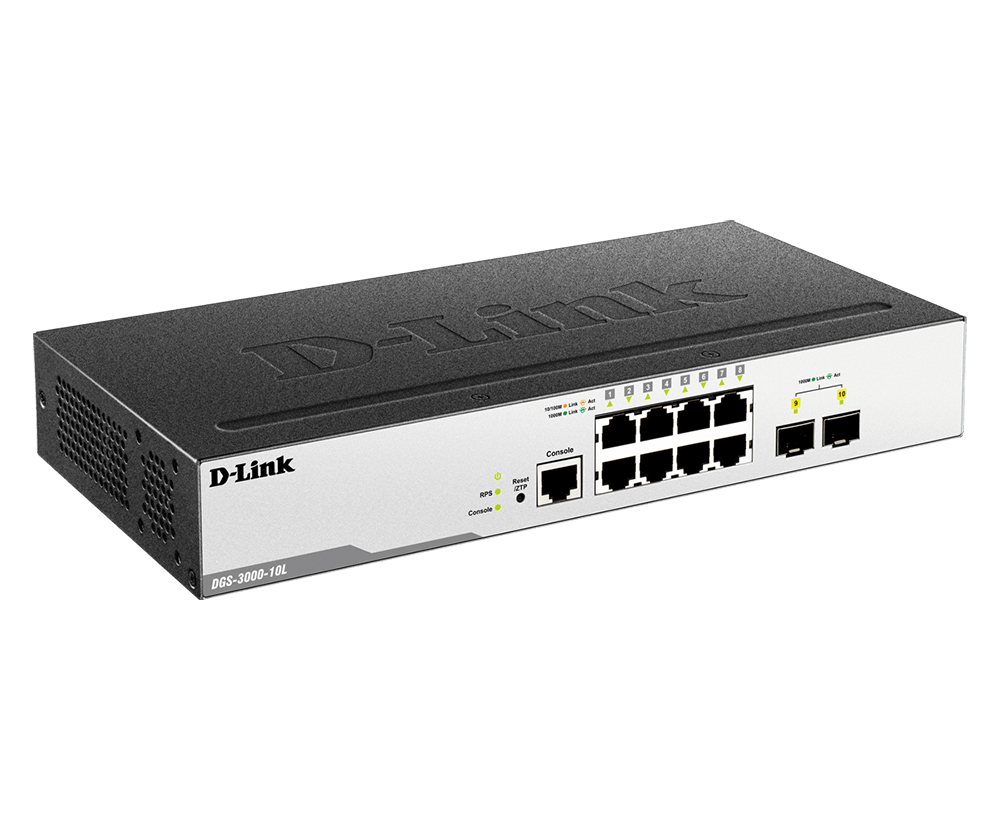 D-Link 10-Port Layer-2 Managed Gigabit Switch