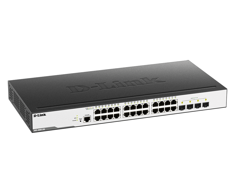 D-Link 28-Port Layer-2 Managed Gigabit Switch